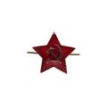 Звезда на головной убор СА, красная, малая 23 мм, эмаль