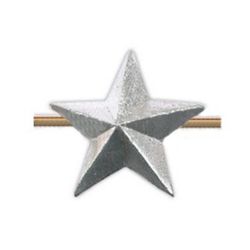 Звезда на погоны металл., малая 13 мм, серебр.
