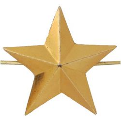 Звезда на погоны металл., большая 20 мм, зол.