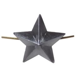 Звезда на погоны металл., малая 13 мм, серо-синяя