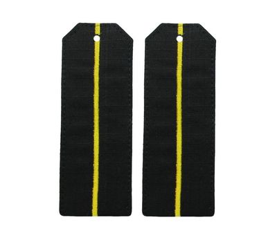 Погоны ВМФ офисные черные, 1 желтый просвет (Рип-стоп).
