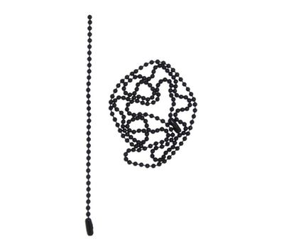Набор металл. цепочек для жетона (60 см и 11 см), черн.