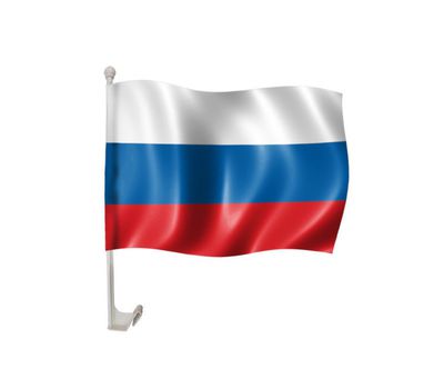 Флаг России шелковый 30*40 автомобильный
